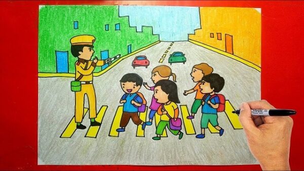 Gợi ý một số ý tưởng vẽ tranh đề tài an toàn giao thông độc đáo - Kiến Thức Cho Người lao Động Việt Nam